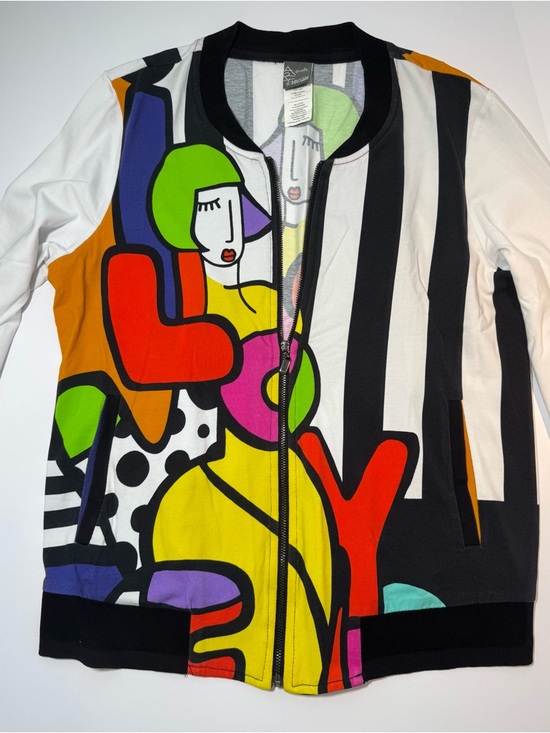 Simply Art by Dolcezza Bomber
Jacket Zip Multicolor Women Size S - Picture 4 of 7